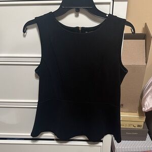 H&M Black Sleeveless Peplum Tank Top